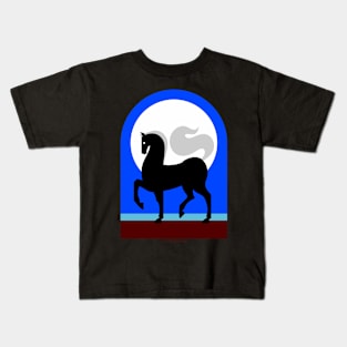 Moon horse Kids T-Shirt